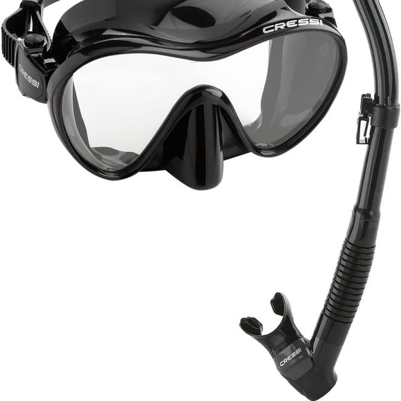 Cressi Italian Boutique Collection - Tempered Glass Lens Frameless Scuba Snorkel - Picture 3 of 5